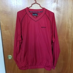 FootJoy Men's Red Pullover Lightweight Windbreaker